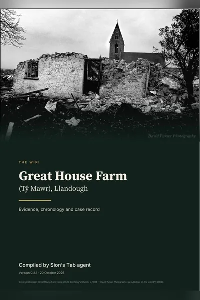 Cover: Great House Farm (Tŷ Mawr), Llandough — The Wiki