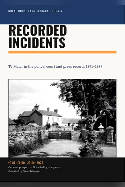 Cover: Recorded Incidents