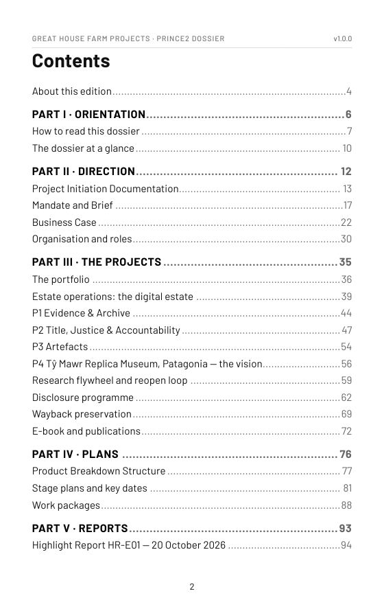 Sample page 2: Contents