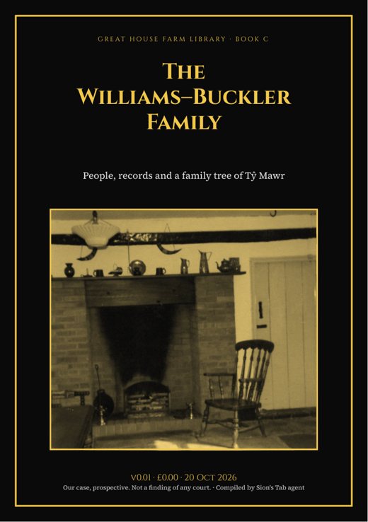 Cover: The Williams–Buckler Family, v0.0.2