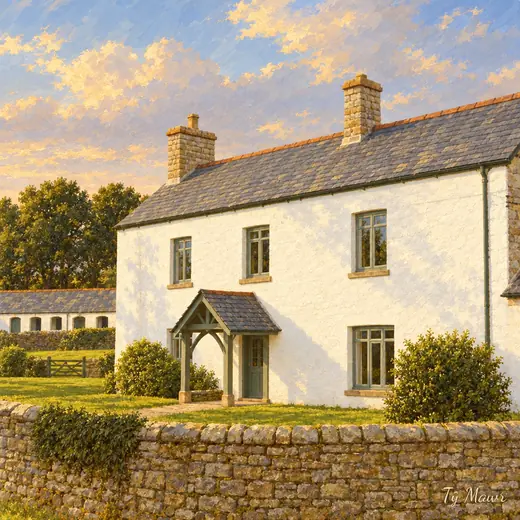 Lime-Washed House