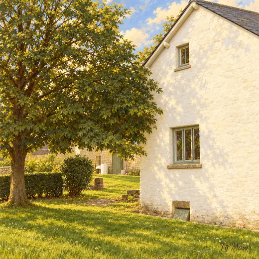 White Gable, White Blossom